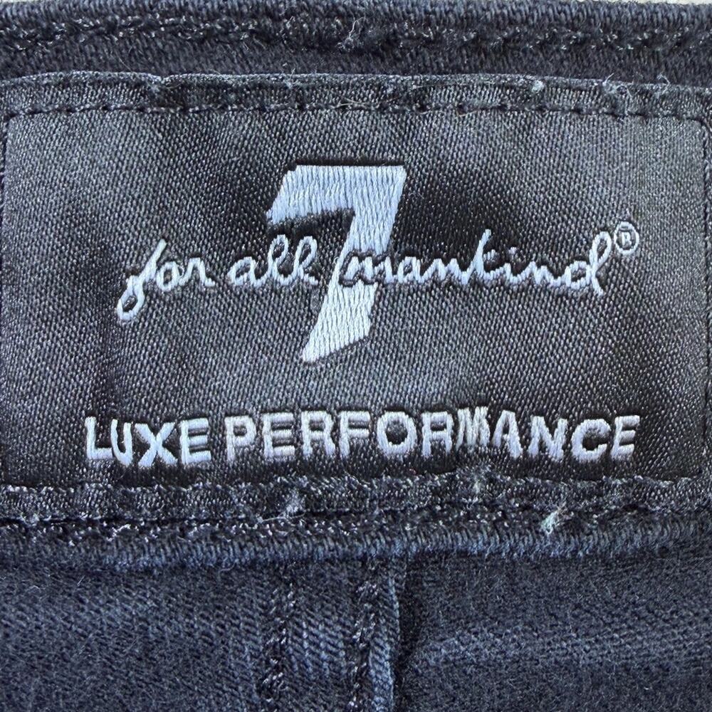 7 For All Mankind Men's Black 36 Austyn Luxe Performance Straight Leg Jeans Fit - Picture 3 of 11